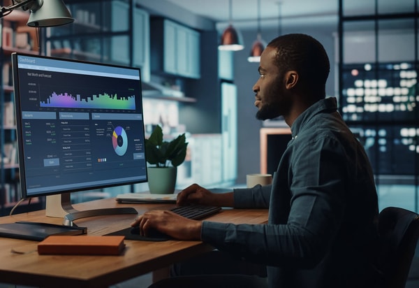 Dashboard of finance from Microsoft Portals