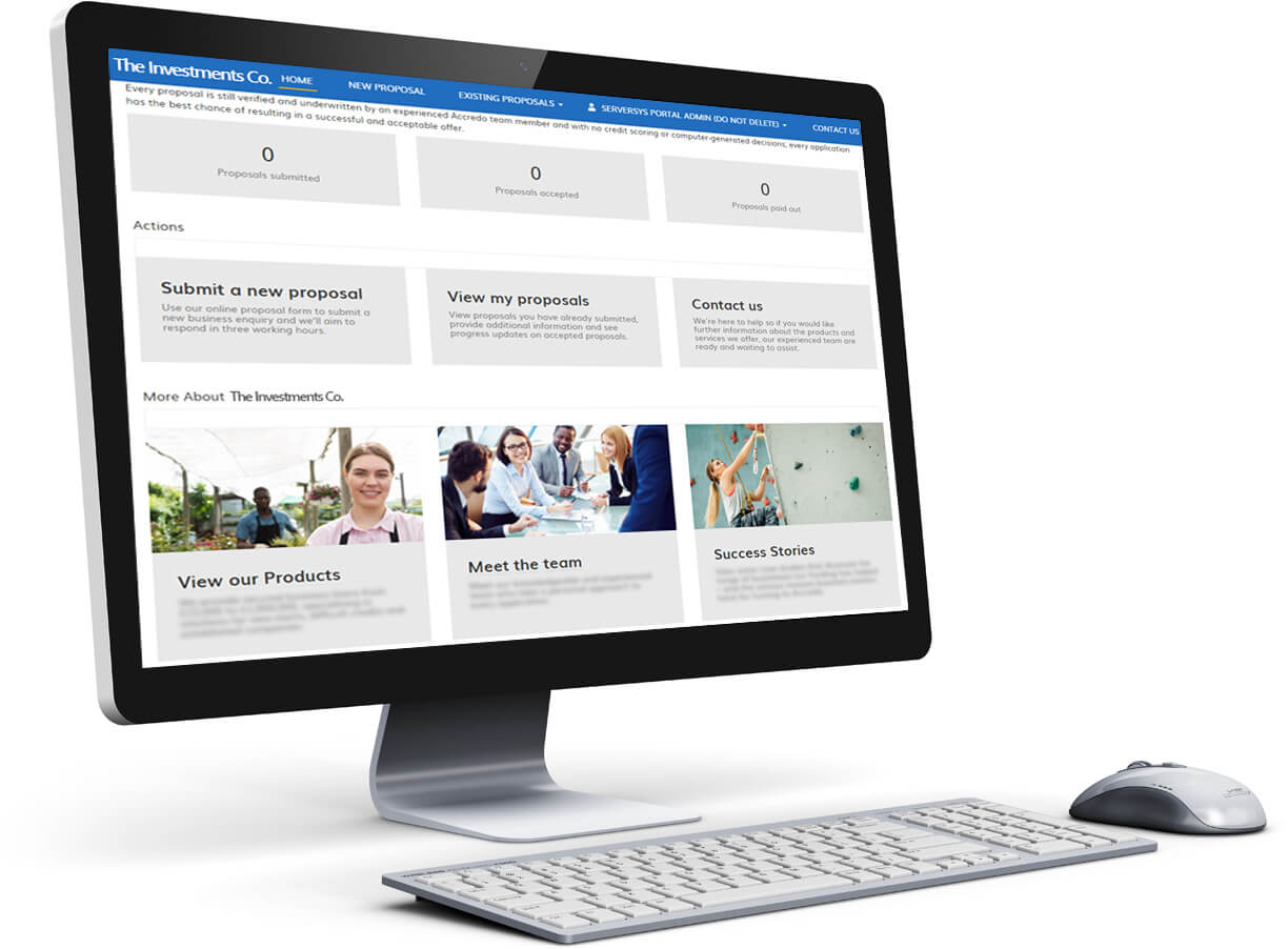 Screenshot of Financial Investment Portal Screenshot of Financial Investment Portal