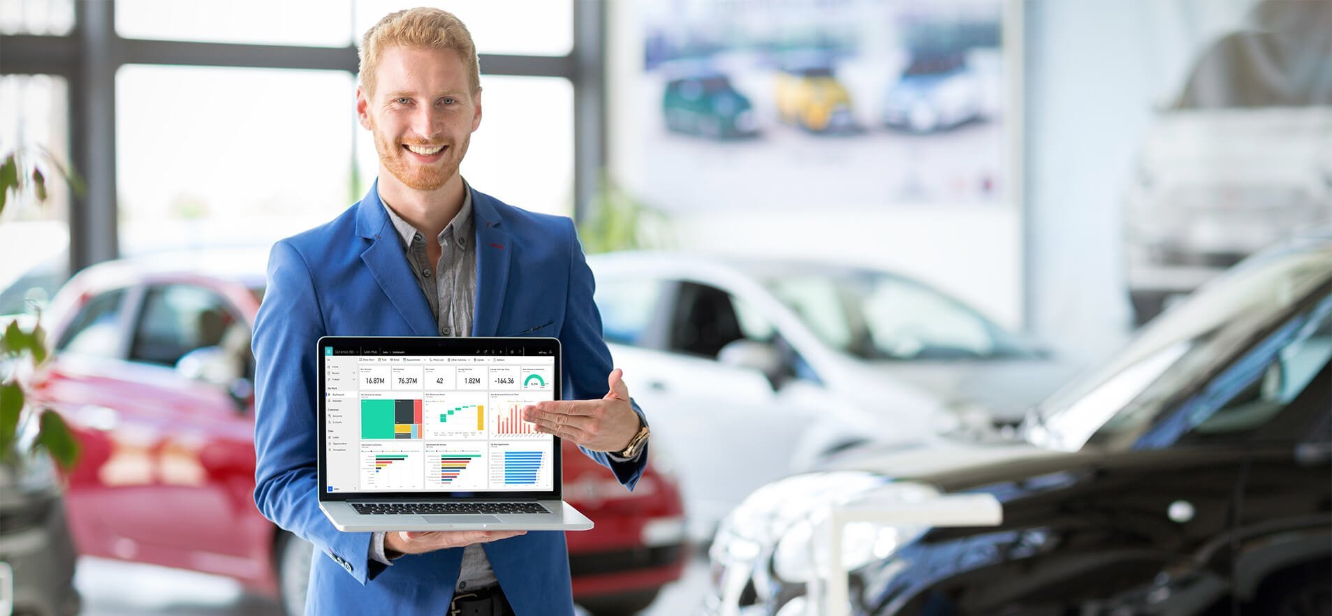 Car Sales Agent using Dynamics 365 Web Portal in dealership