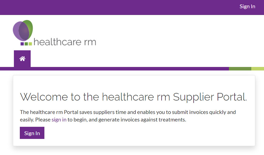 supplier ODPA Front end Login for Web Portal