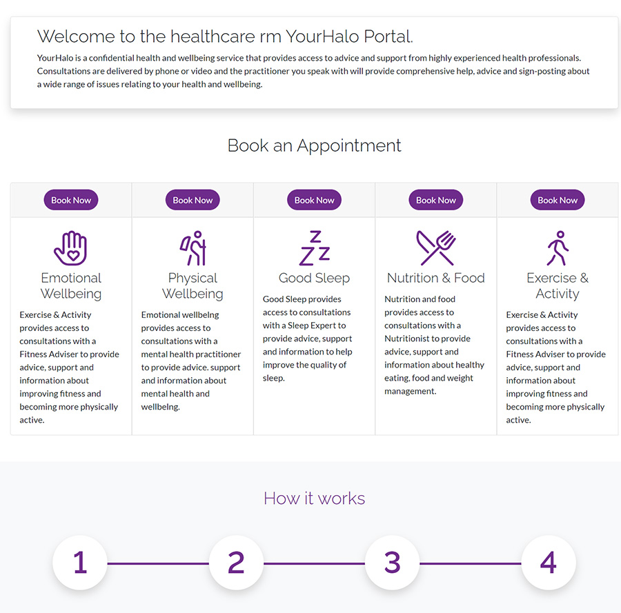 healthcare rm book appointment through web portal - portal company
